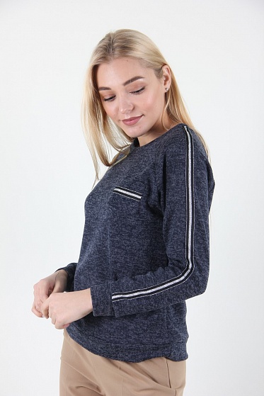 Кофта женская MissFashion 7007 с карманом на груди