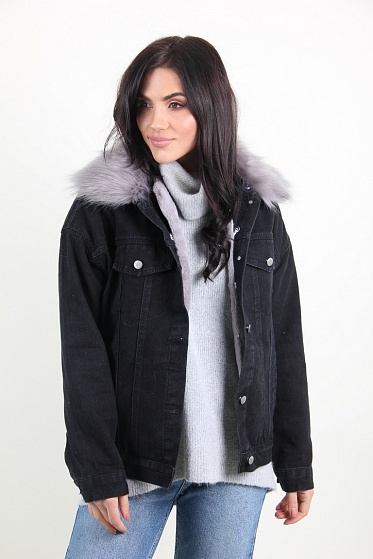 Куртка женская M.J. 1112 с мехом внутри