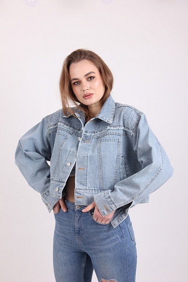 Куртка женская Mengli 8695 джинс
