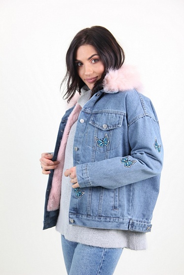 Куртка женская M.J. 1511 с мехом внутри