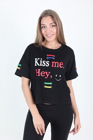 Футболка женская LhuiYiCao 5005 с принтом