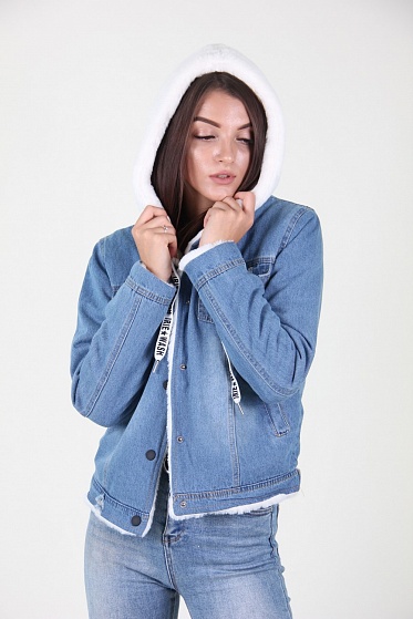 Куртка женская Q.J.D.M 1008-1 джинс