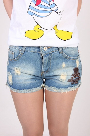 Шорты женские YiLiangfang 037 джинс