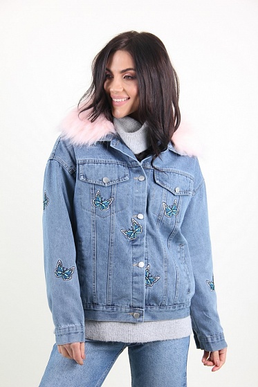 Куртка женская M.J. 1511 с мехом внутри