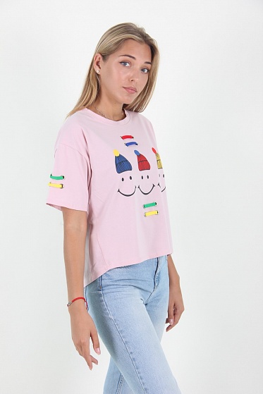 Футболка женская LadiesFashion 5007 с принтом