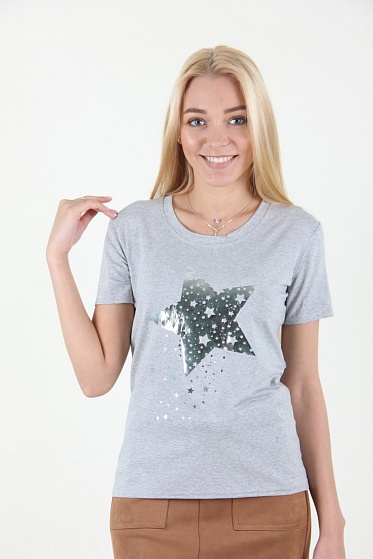 Футболка женская MissFashion 6066 с принтом