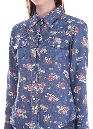 Рубашка женская GinmeiyanFashion 017-1 с пуговицами