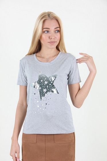 Футболка женская MissFashion 6066 с принтом