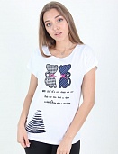 Футболка женская LadiesFashion 5009 с принтом