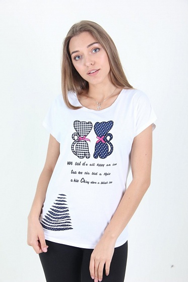 Футболка женская LadiesFashion 5009 с принтом