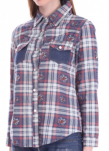 Рубашка женская GinmeiyanFashion 017 клетка