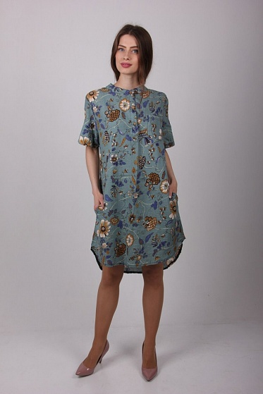 Туника женская LadiesFashion 3348 с пуговицами