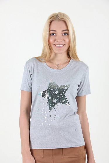 Футболка женская MissFashion 6066 с принтом