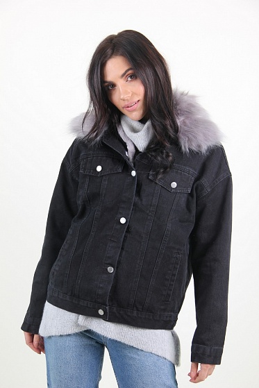 Куртка женская M.J. 1112 с мехом внутри