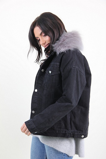 Куртка женская M.J. 1112 с мехом внутри