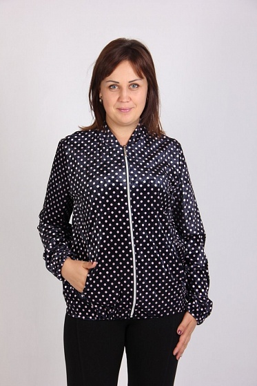 Бомбер женский MissFashion 5021 с замком спереди