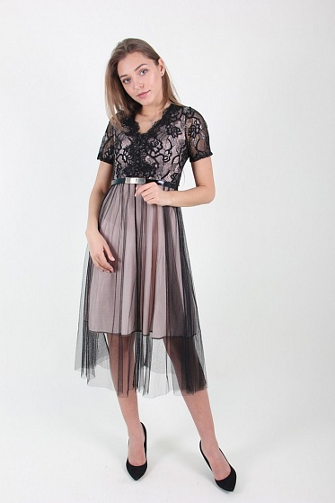 Платье женское LadiesFashion 521 с пуговицами