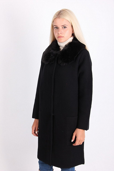 Пальто женское LadiesFashion 1638 с пуговицами